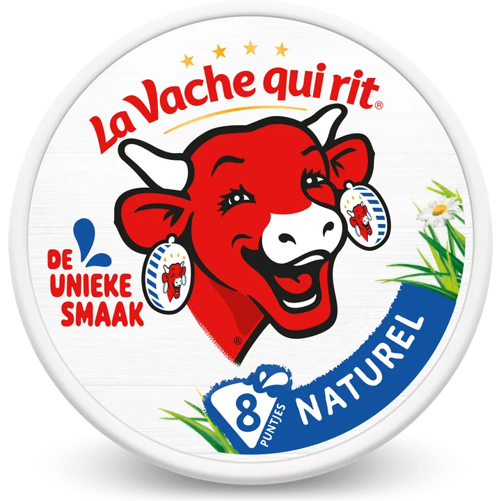 La Vache qui rit Smeerkaas 40+ Naturel 8 puntjes 120 g