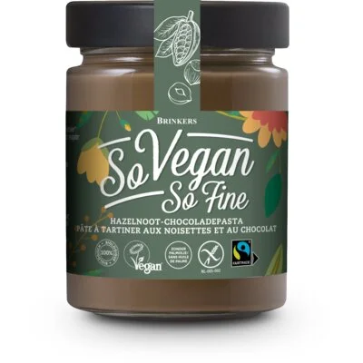 Brinkers So Vegan So Fine Hazelnoot-Chocoladepasta 270 g