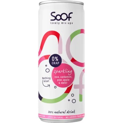 Soof Sparkling rose, cardamom, pear apple