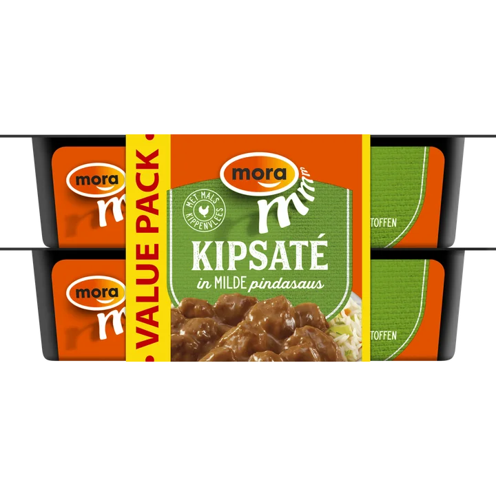 Mora Kip Saté in Milde Pindasaus Value Pack 2 x 160g