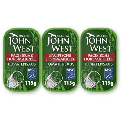 John West Horsmakreel tomaat 3-pack