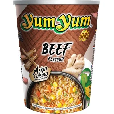 Yum Yum Beef flavour instant noodles