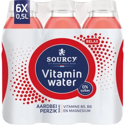 Sourcy Aardbei perzik 6-pack