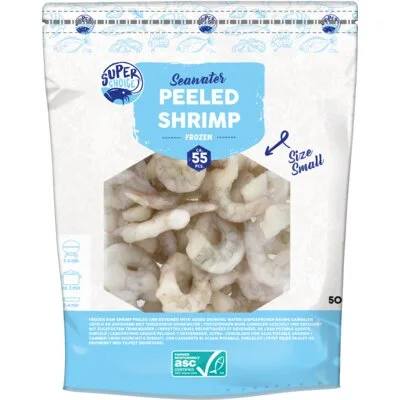 Super Choice Garnalen S rauw gepeld bel