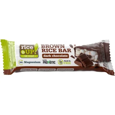 RiceUp Brown rice bar dark chocolate bel