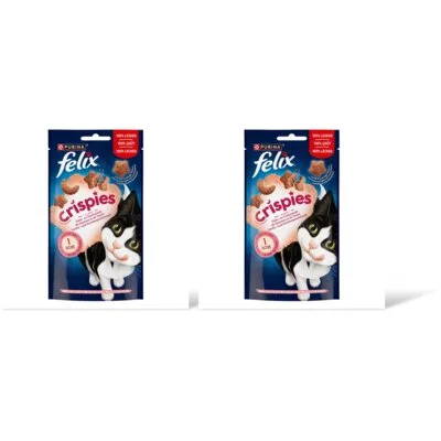 Felix Crispies zalm- & forelsmaak katsnack 2pk
