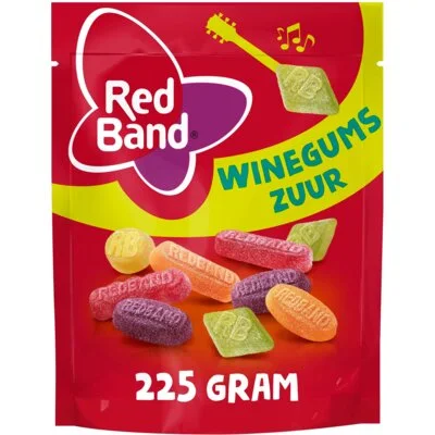 Red Band Winegums zuur