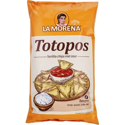La Morena Totopos tortilla chips met zout