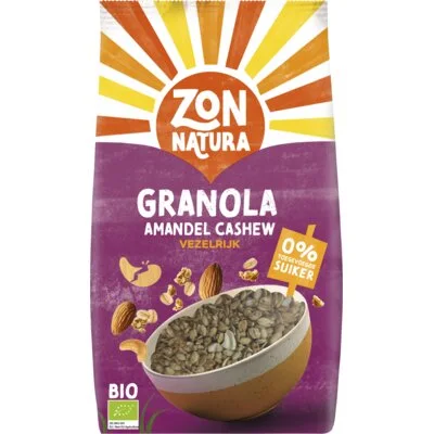 Zonnatura Granola amandel cashew vezelrijk