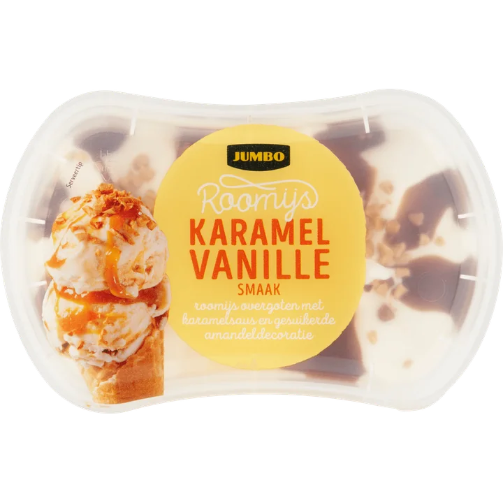 Jumbo Roomijs Karamel Vanille Smaak 100 g