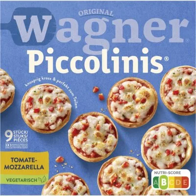 Original Wagner Piccolinis Pizza Tomate-Mozzarella 9 Stuks 270 g