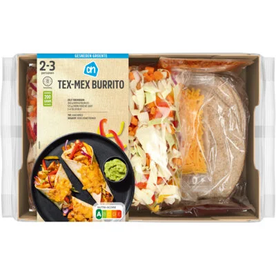 AH Gesneden verspakket tex-mex burrito's