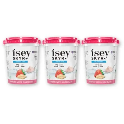 Isey Skyr aardbei witte chocolade 3-pack