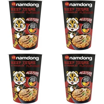 Namdong Beef jjigae k-noodles flavour 4-pack