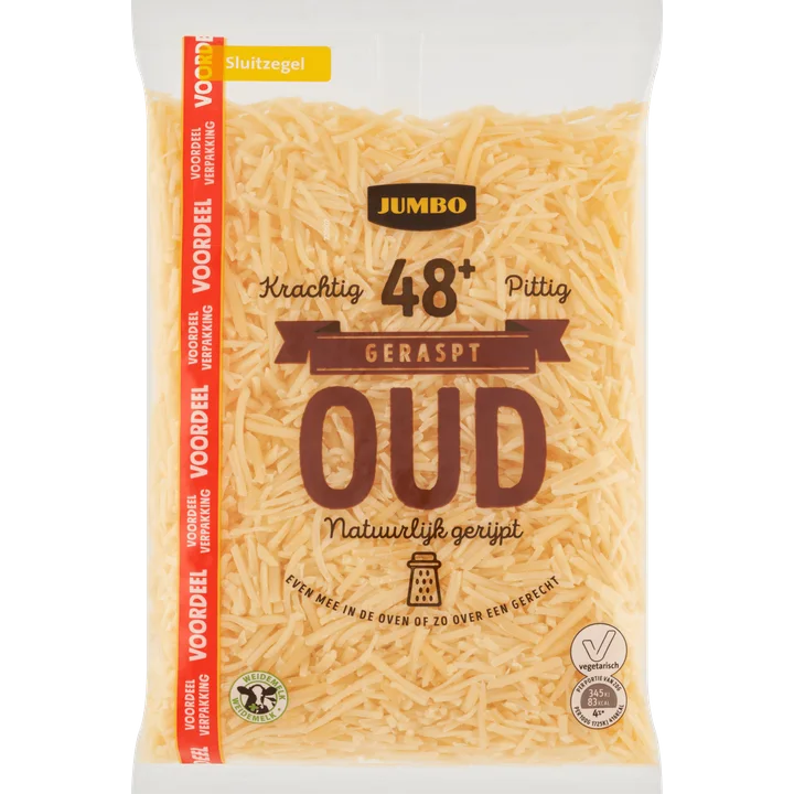 Jumbo Geraspte Oude Kaas 48+ Voordeelverpakking 300 g