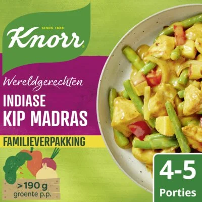 Knorr Wereldgerechten Indiase kip madras xl