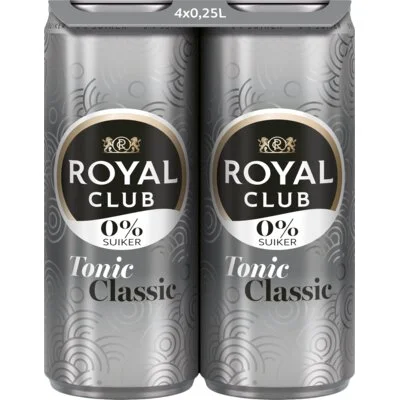 Royal Club Tonic 0% suiker 4-pack