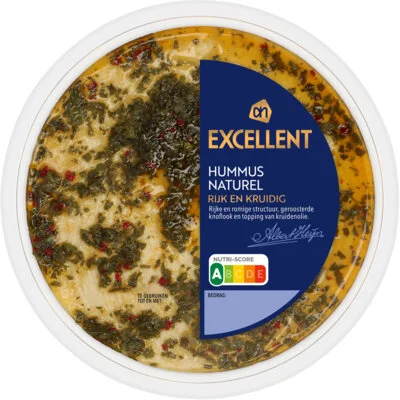 AH Excellent Hummus naturel met geroosterde knoflook