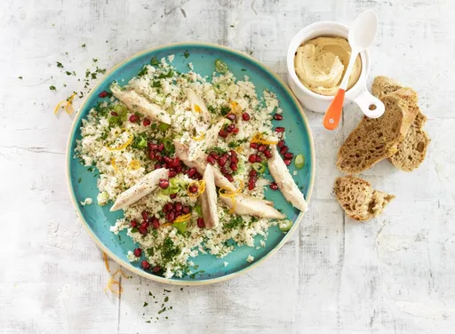 Bloemkoolcouscous met makreel