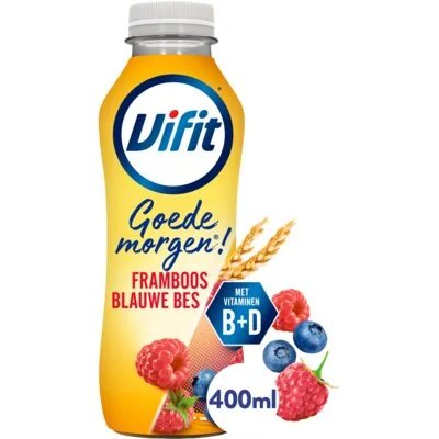 Vifit Goedemorgen framboos blauwe bes