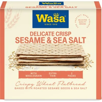 Wasa Delicate Crisp Sesame & Sea Salt 190 g