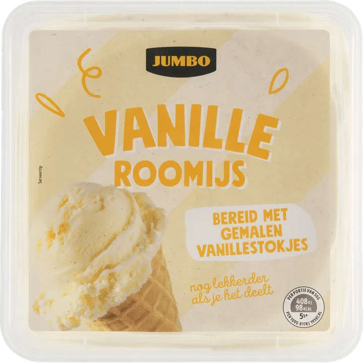 Jumbo Vanille Roomijs 1000 ml