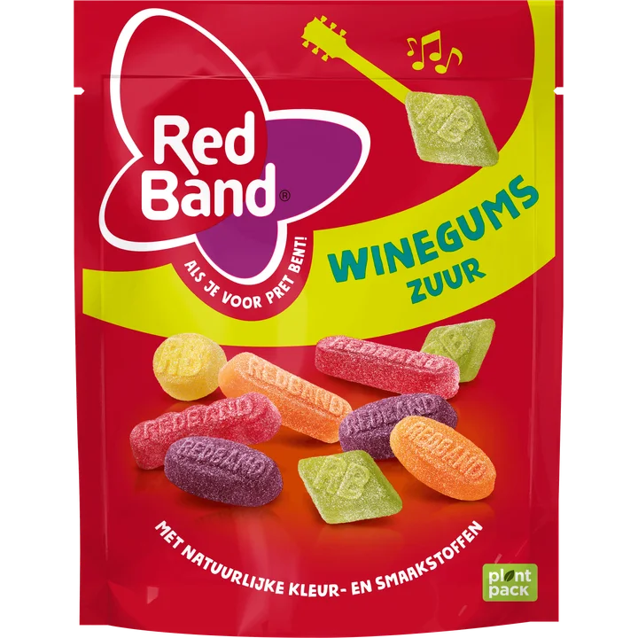 Red Band Winegums Zuur 235 g