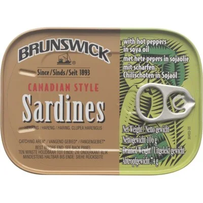 Brunswick Sardines hot peppers
