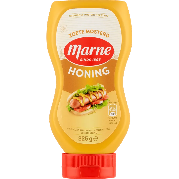 Marne Zoete Mosterd Honing 225 g