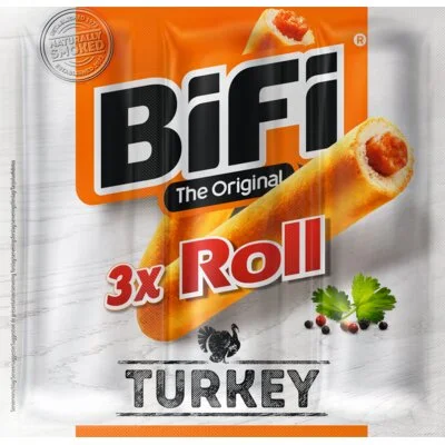 BIFI ROLL TURKEY 3PK 10X3X45G bel