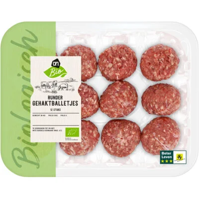 AH Biologisch Rundergehakt balletjes