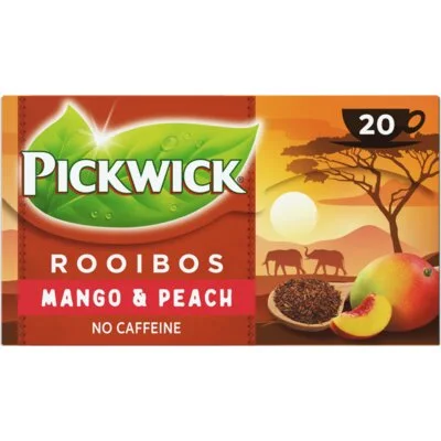 Pickwick Mango & perzik rooibos thee