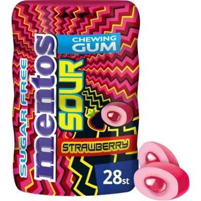 Mentos Gum Sour strawberry