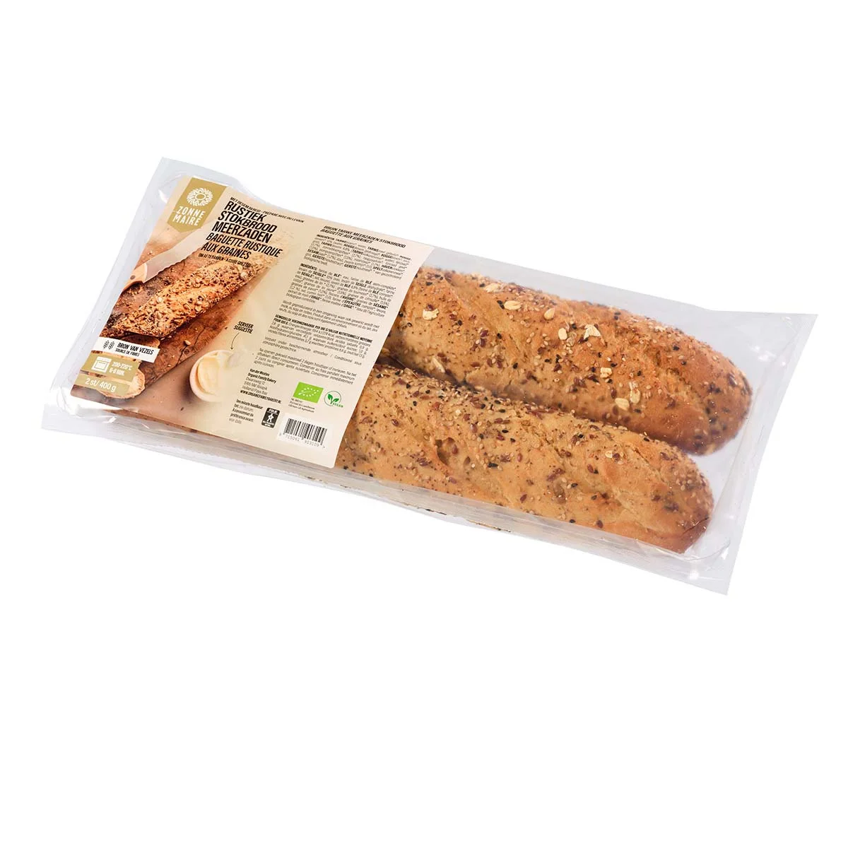 Stokbrood wit (2x) meerzaden rustiek