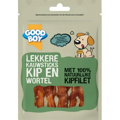 Good boy Lekkere kauwsticks kip en wortel