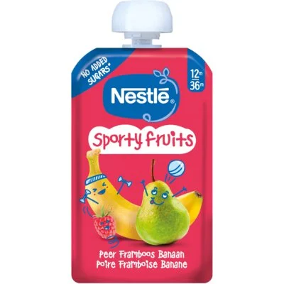 Nestlé Sporty fruits knijpfruit peer 12m+