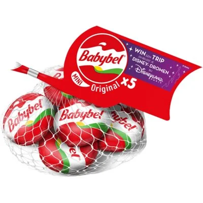 Mini Babybel Jonge 45+ kaas tussendoortje 20 g x 5