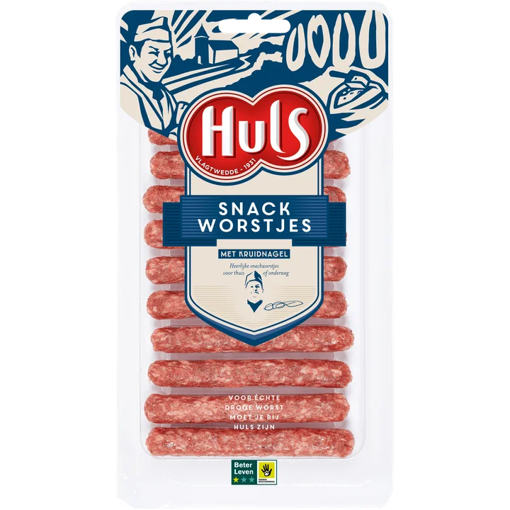 Huls Snackworst met Kruidnagel 121g