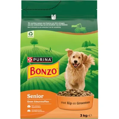 Bonzo Senior met kip en groenten