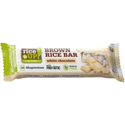 RiceUp Brown rice bar white chocolate bel