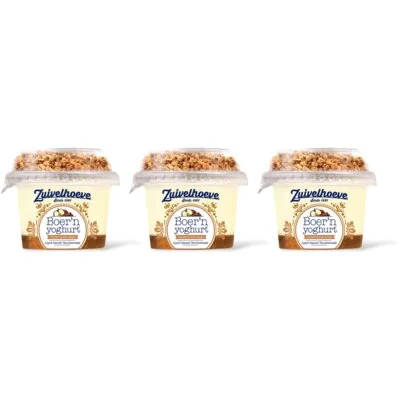 Zuivelhoeve Yoghurt vanille muesli 3-pack