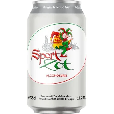 Sportzot Belgisch blond bier alcoholvrij