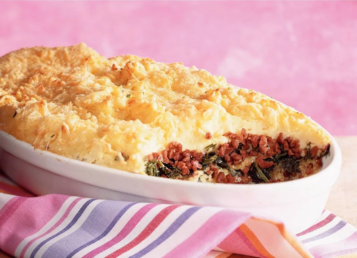 Boerenkoolschotel uit de oven