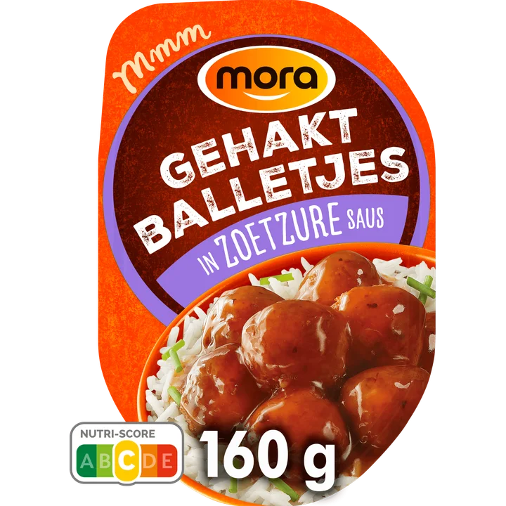 Mora Gehaktballetjes in Zoetzure Saus 160 g