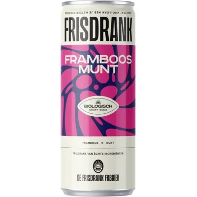 De Frisdrank Fabriek Framboos munt