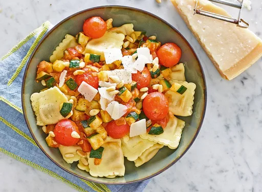Bolognese ravioli met cherrytomatensaus