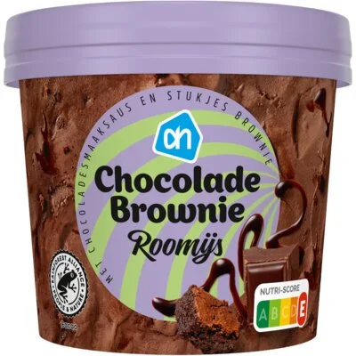AH Chocolade brownie roomijs