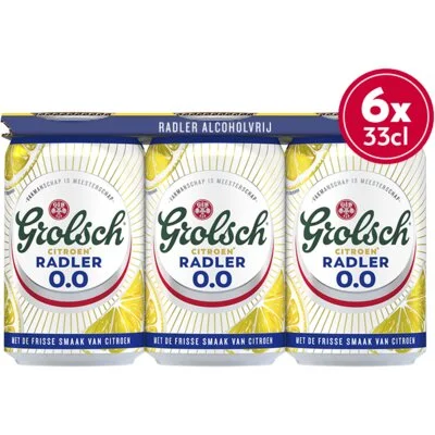 Grolsch Radler citroen 0.0%