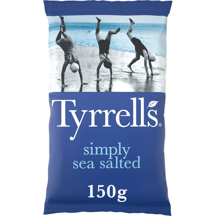 Tyrrells Simply Sea Salted Chips 150 g