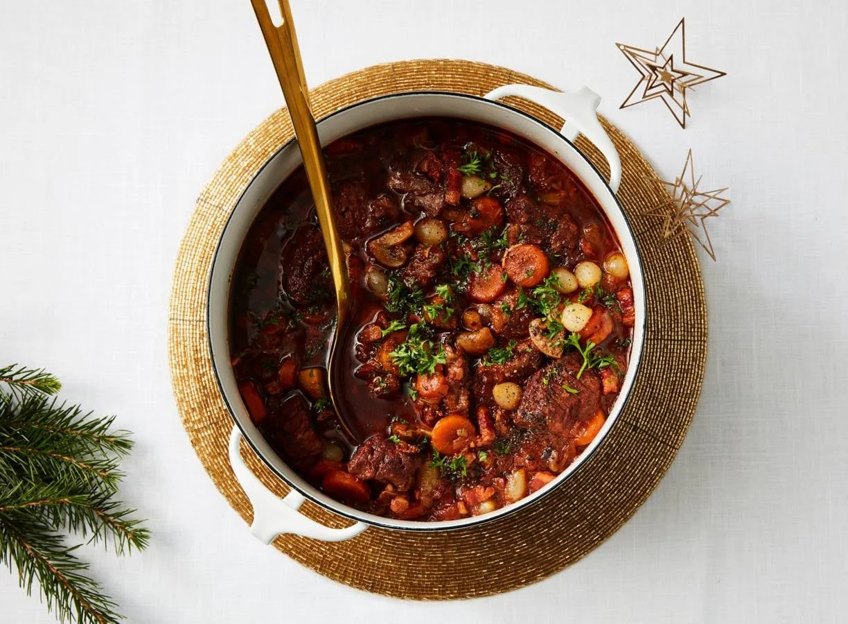 Boeuf bourguignon voor kerst